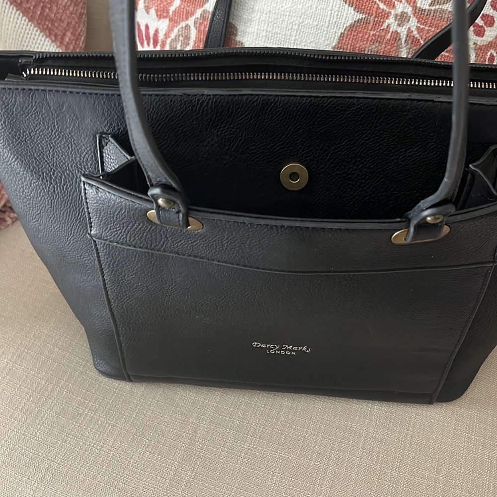 Darcy Marks London black genuine leather bag